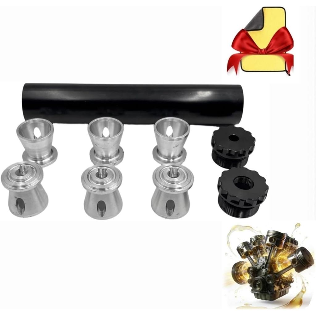 Kit de Filtro de Solvente de Alumínio de Alta Eficiência 1/2x28 com Defletores, Supressor e Filtro de Óleo para Limpeza
