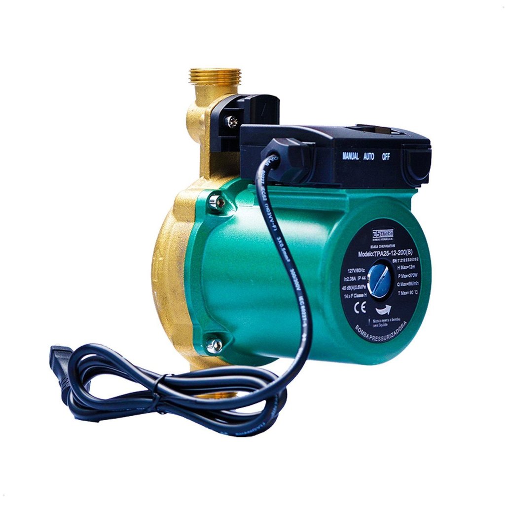 Bomba Monoestágio Tpa 25-12-200(B) Monofásico Motor Thebe 270W 127V Bronze Ebara