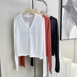 Feminino novo estilo elegante All-Match jaqueta fina Cardigan de malha 668