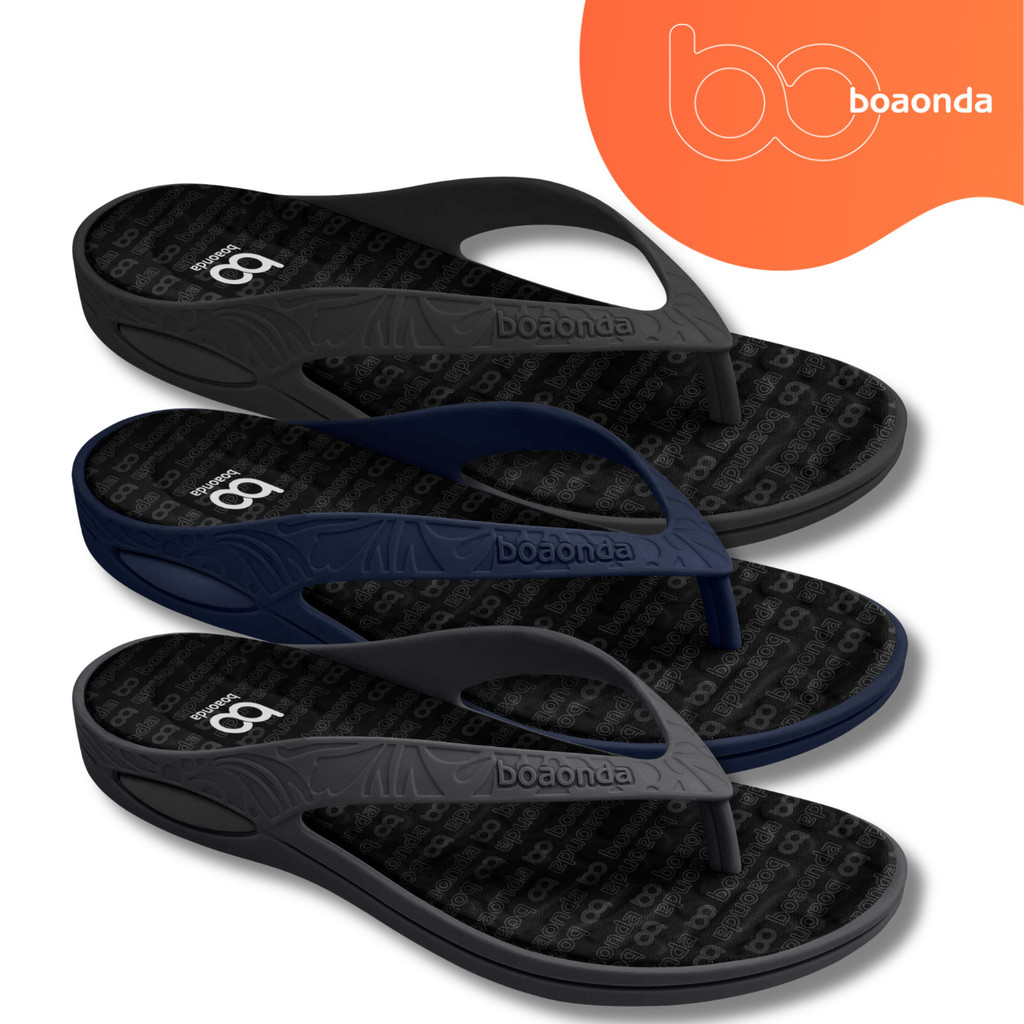 Chinelo Masculino Boaonda Lilly Ultra Leve Confortável Ortopédico Palmilha Anatômica Macio Slide