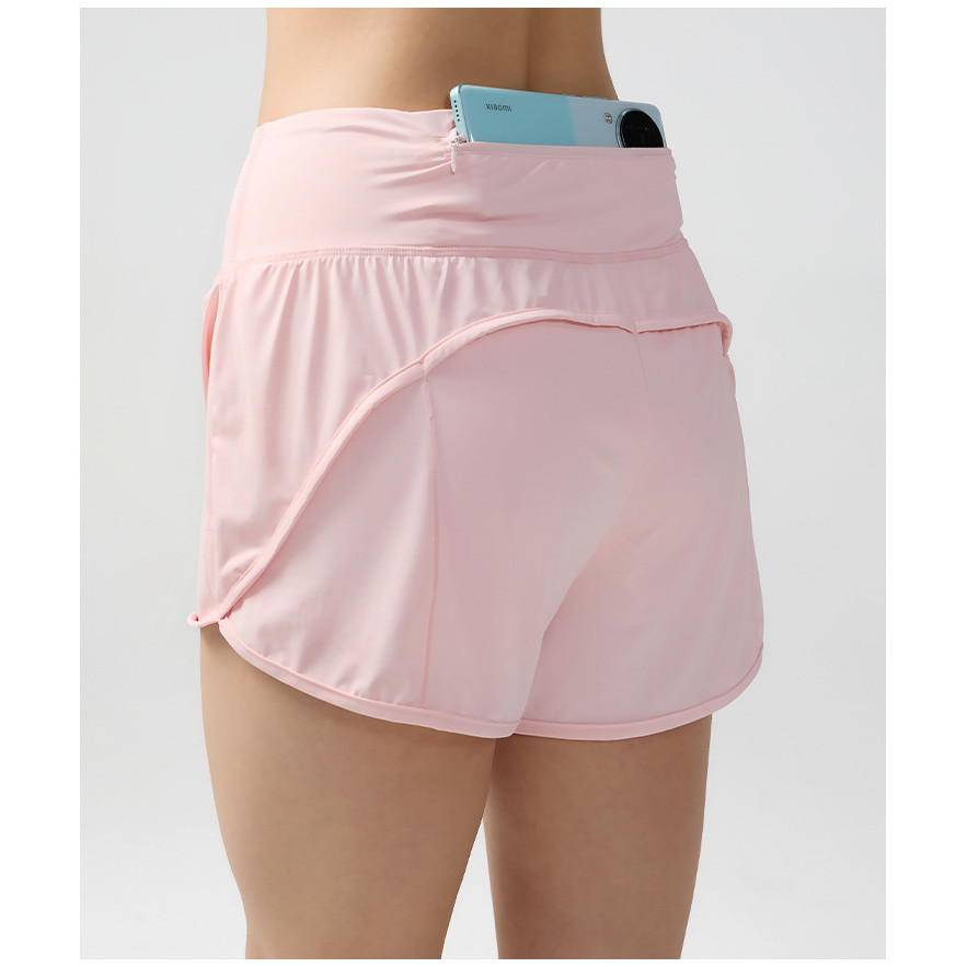 Novo estilo verão esportes Shorts Fitness esportes lazer cintura alta Anti-reflexo de secagem rápida correndo feminino Y