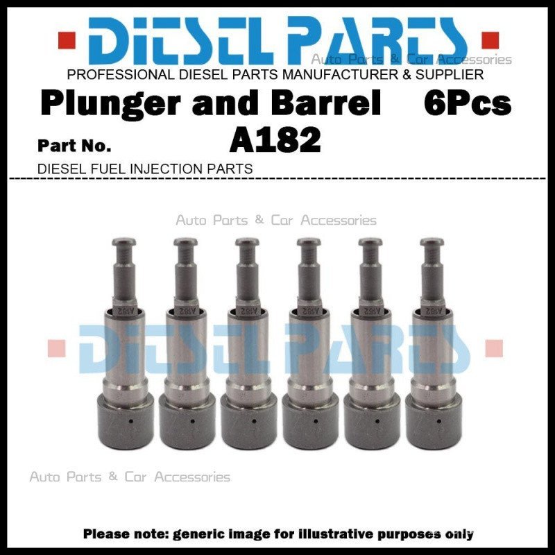 Conjunto de Elemento de Bomba com Êmbolo e Cilindro 6 Peças A182 131152-5220 ME704377 para MITSUBISHI Fuso Fighter FK417