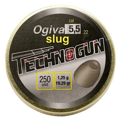 Chumbinho Technogun Ogiva Slug 5.5mm (.22) - 250un