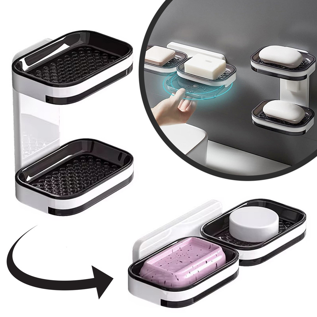 Saboneteira Dupla Parede Adesiva Premium Qualidade Original Profissional Top Durável Resistente Prático Moderno