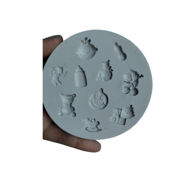 Molde Urso Baby Chá de Bebê miniaturas urso mamadeira carrinho cavalinho balanço Anjo Chocalho