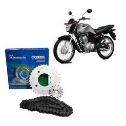 Kit Relação Transmissão Fan 125 2009/2015 Cobreq