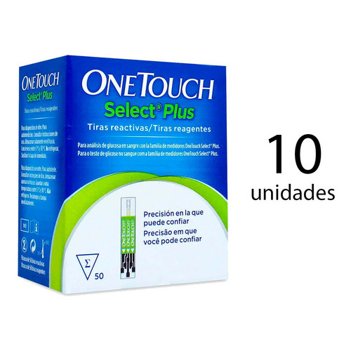 Kit 500 Tiras De Glicemia Onetouch Select Plus Flex