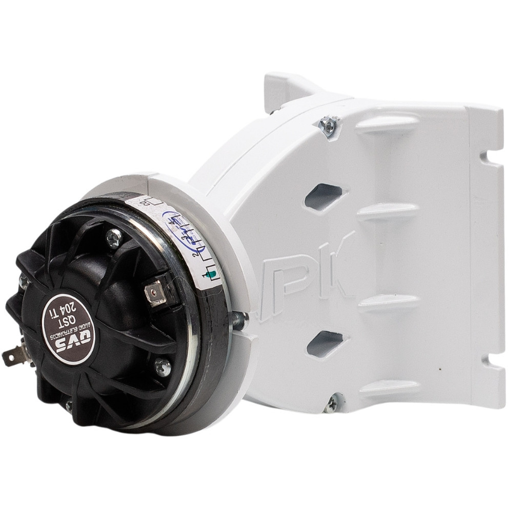 Driver Qvs 204ti titanio 60 Rms + Guia De Onda 1214 em Aluminio Som Profissional Line Array