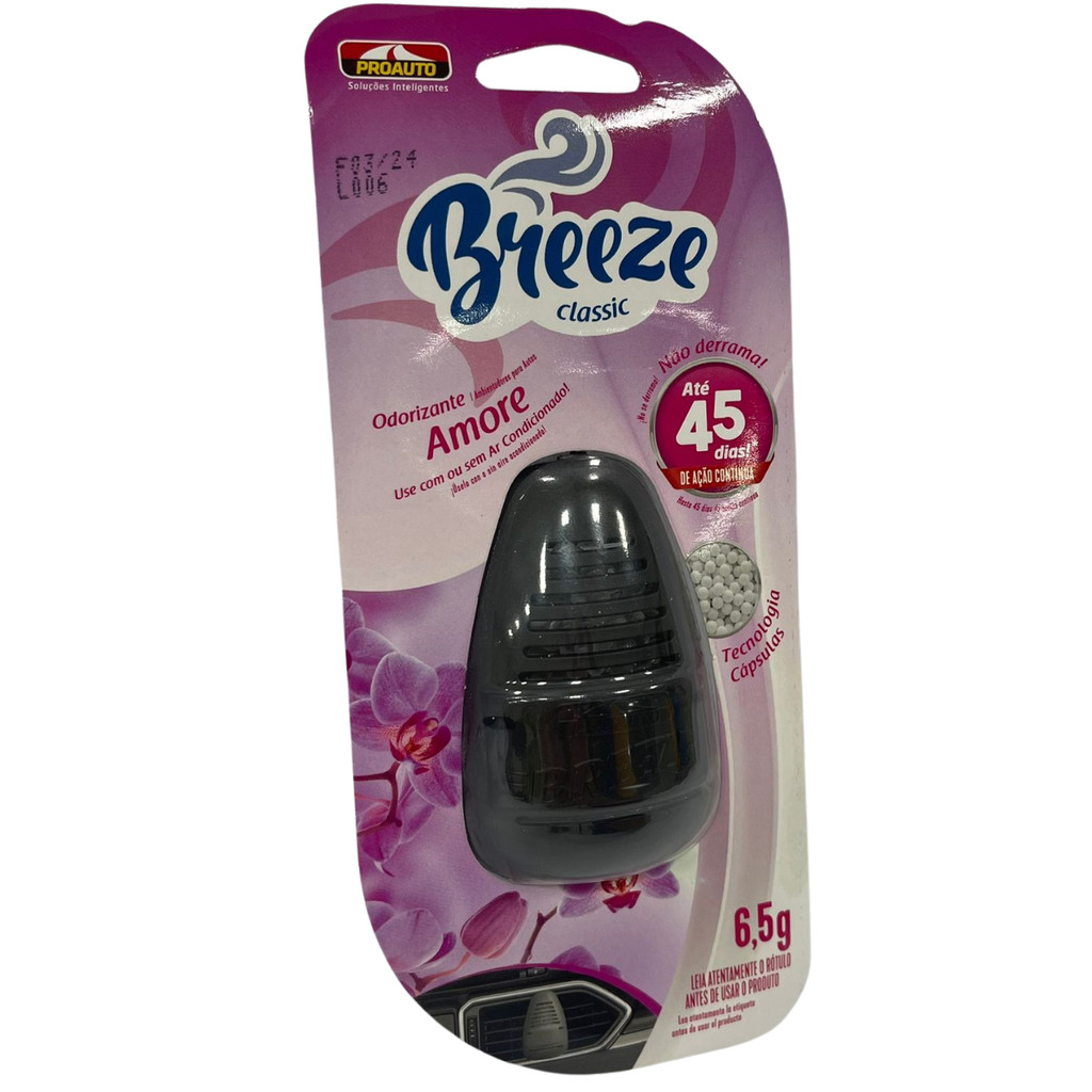 Aromatizante Cheirinho Proauto Breeze Sensations Amore Odorizante 5ml Fragancia Fresca
