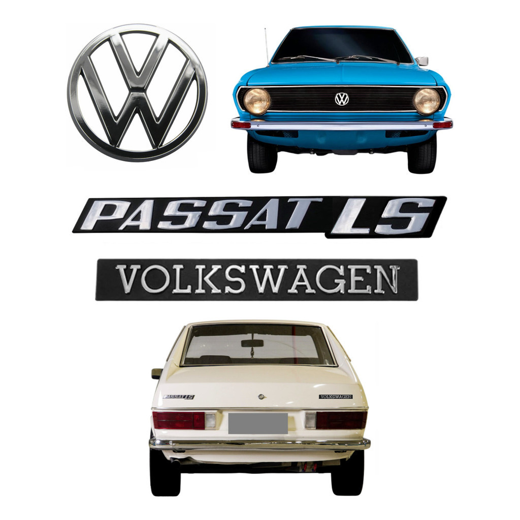 Emblemas Passat Ls Volkswagen + Vw Da Grade - 1973 À 1982