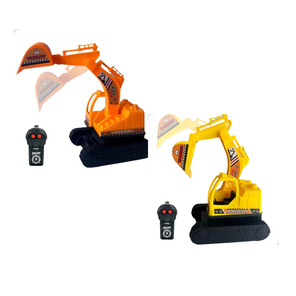 Escavadeira Controle Remoto Sem Fio 20cm 3 Funcoes Art Brink