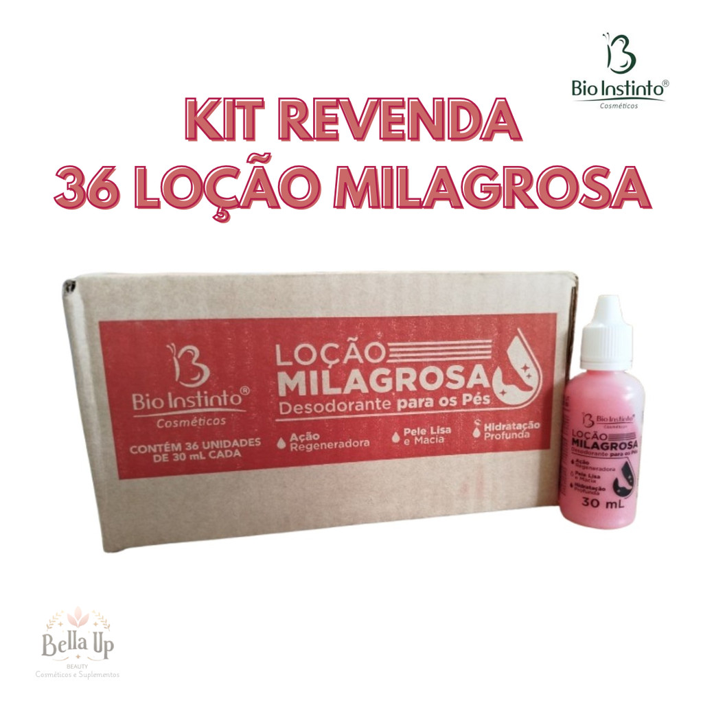 Kit 36 Loção Milagrosa Para Os Pés 30Ml - Bio Instinto