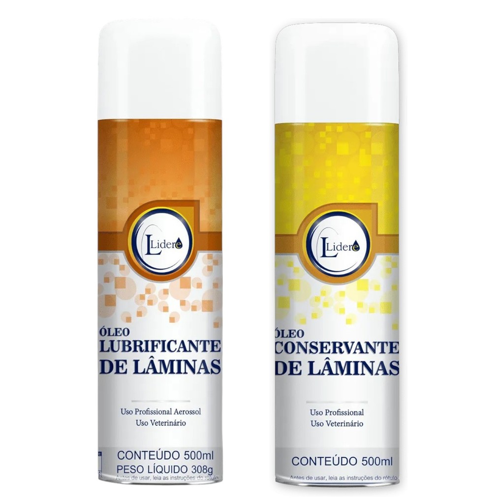 Kit Lubrificante + Oleo Conservante De Laminas Lidere 500ml