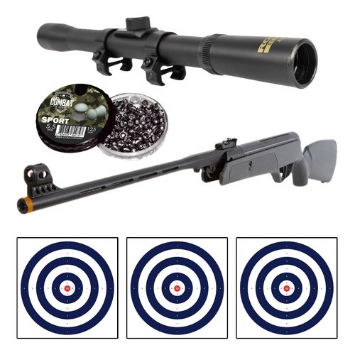 Carabina Pressão CBC Ag11 5,5mm + Chumbinho + Luneta 4x20 em Oferta na Shopee