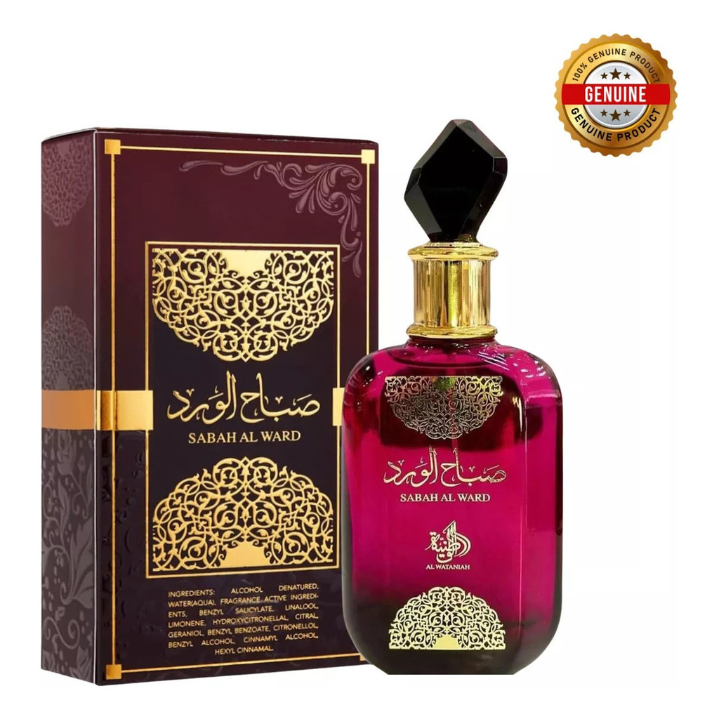 Perfume Árabe Al Wataniah Sabah Al Ward 100ml Edp Eau De Parfum Feminino