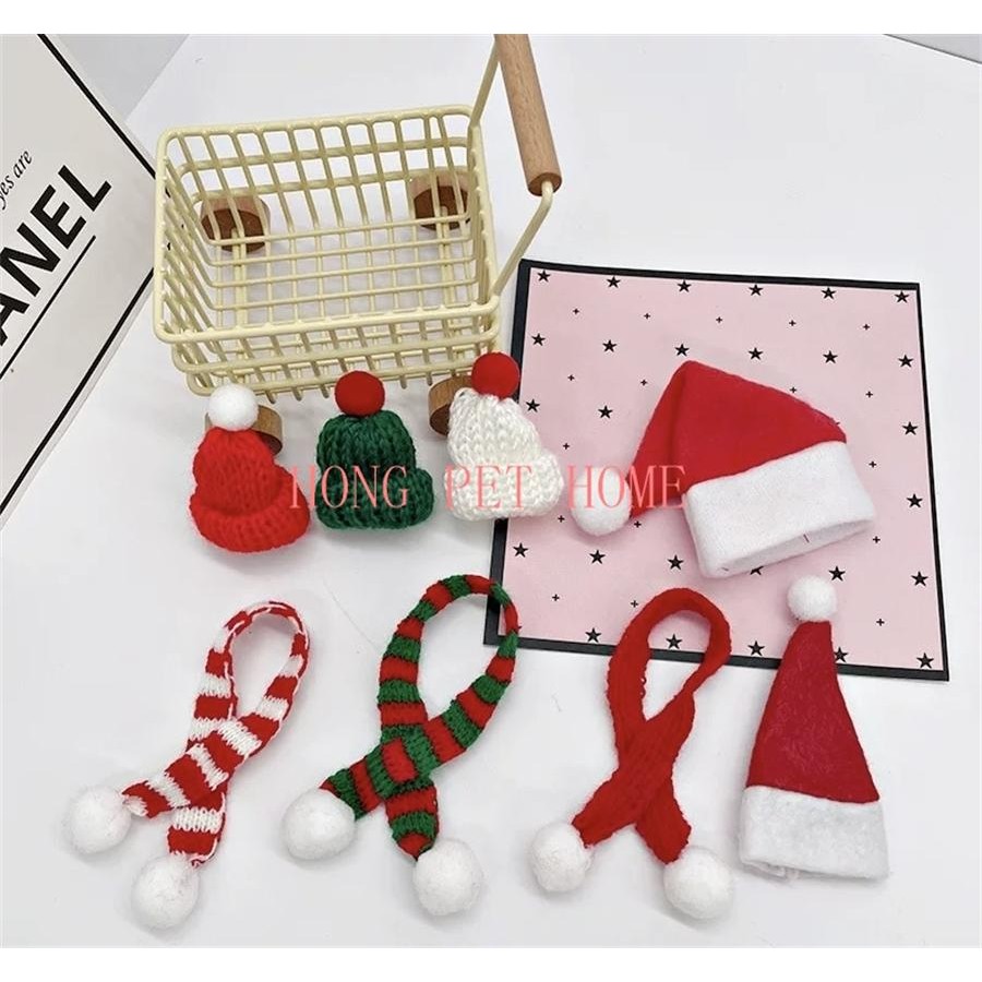 Mini Gorro de Natal de Lã – Enfeites Artesanais para Árvore e Decoração Festiva em Oferta na Shopee