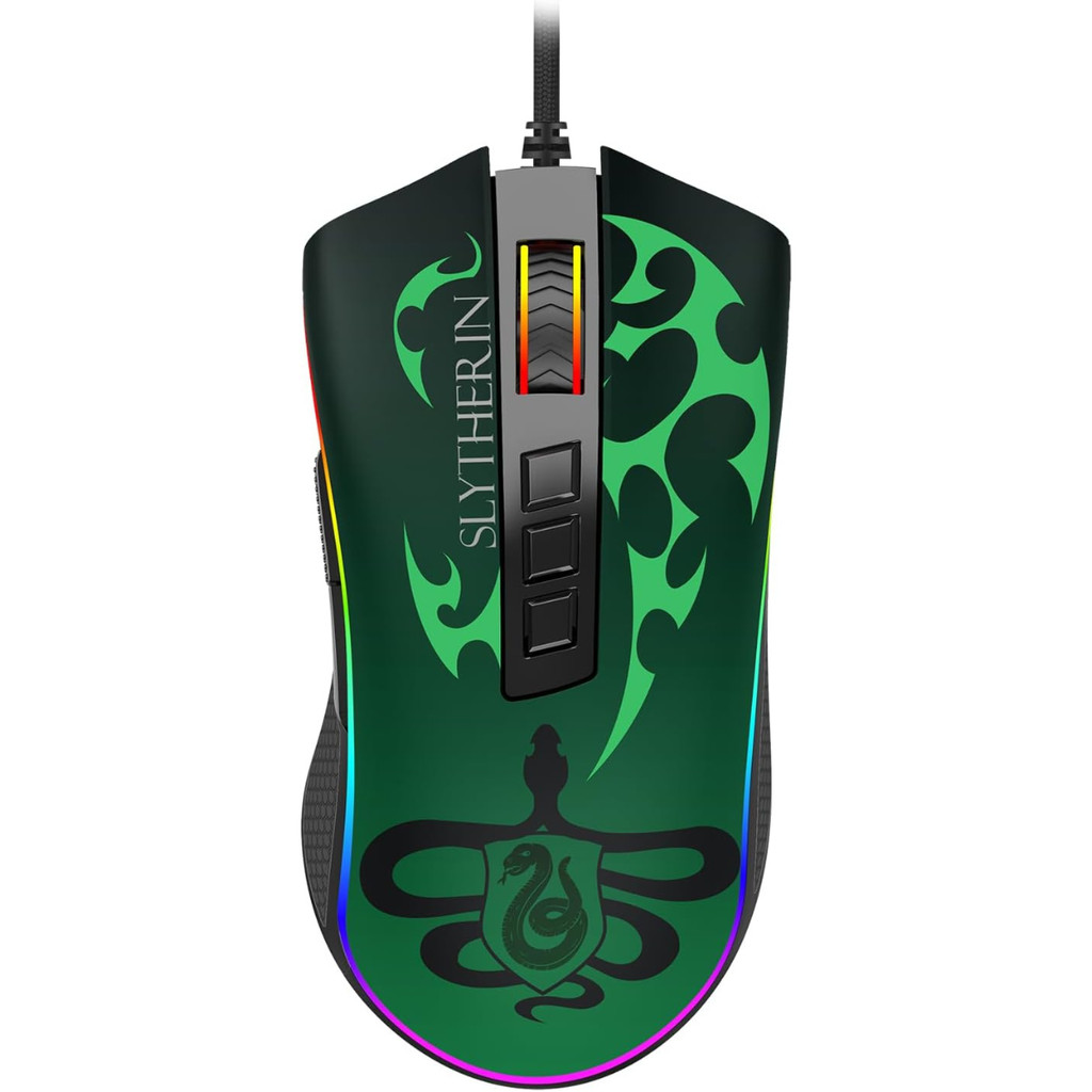 Mouse Gamer Redragon Harry Potter RGB Cobra 12400 DPI Slytherin / Sonserina HP-711S