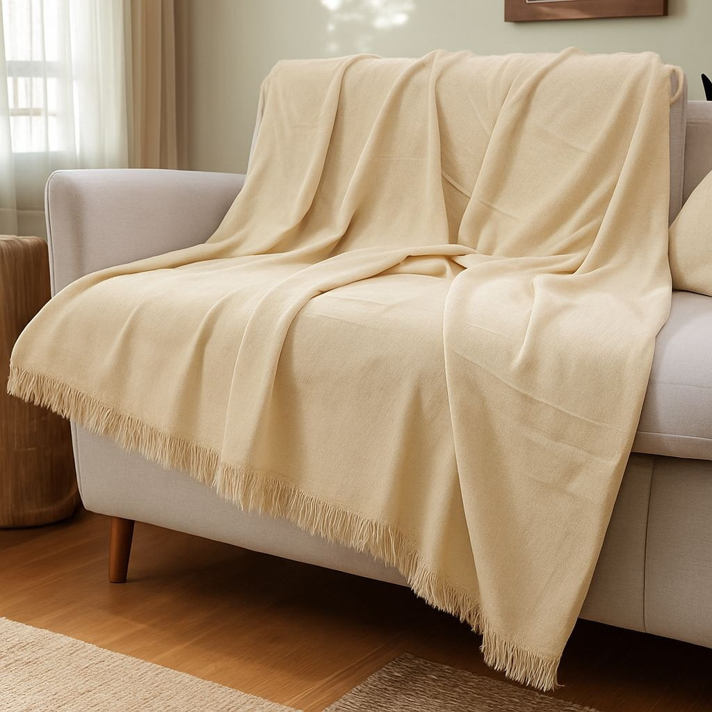 Manta Para Sofá Luxo Gigante e de Solteiro Decorativa Várias Cores para Cama e Poltrona Luxo Cores Neutras