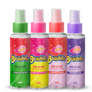 Kit 4 Body Splash Corporal Cheirinho de Chiclete Beautyloo Face Beautiful 100ml em Oferta na Shopee