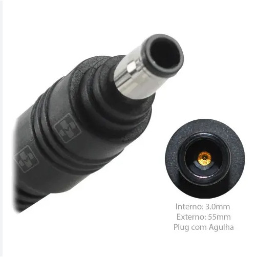 Cabo Reparo Fonte Notebook  Pino 5,5mm X 3,0mm Compativel fonte samsung