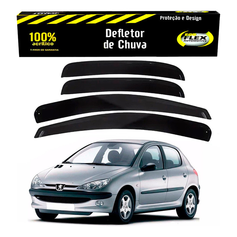 Jogo Calha Defletor Chuva 206 4 Portas 1.4 2004 A 2009