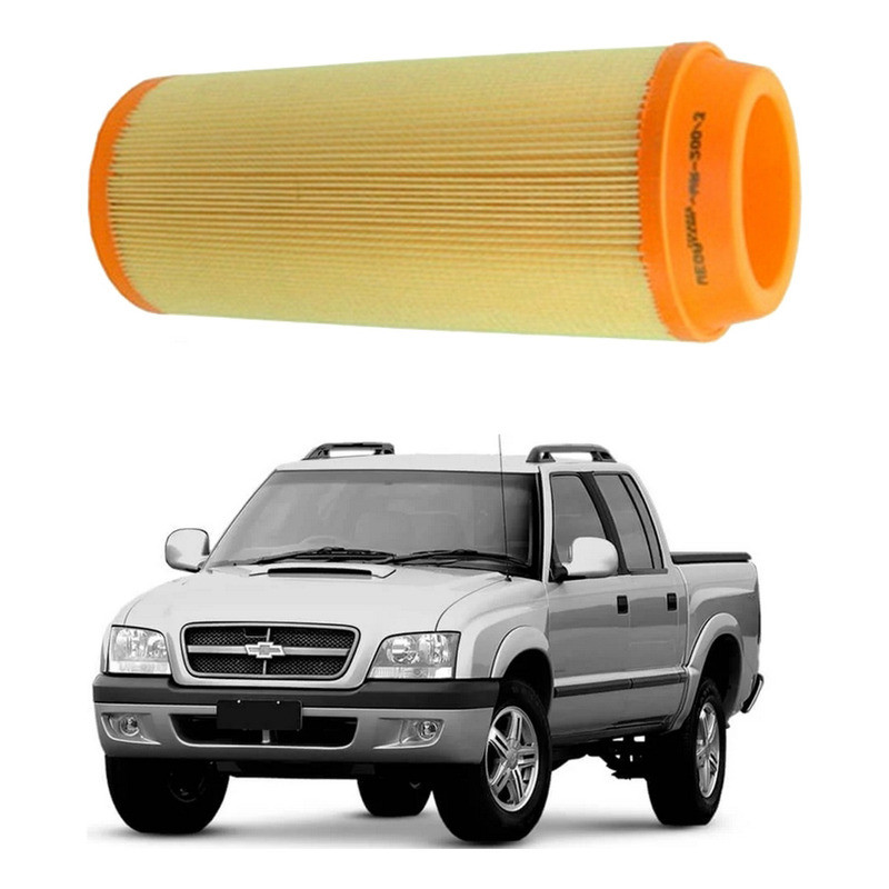 Filtro De Ar Metal Leve S10 2.8 2001 A 2008