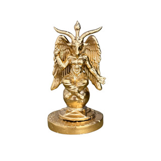 Miniatura Baphomet em Resina 3D Dourada 5 cm em Oferta na Shopee