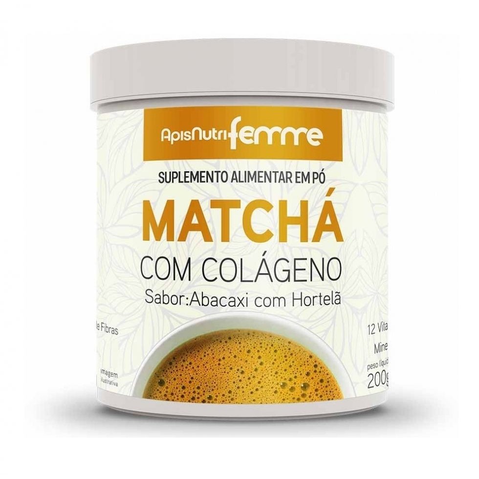 Matchá (200g) - Sabor: Abacaxi com Hortelã
