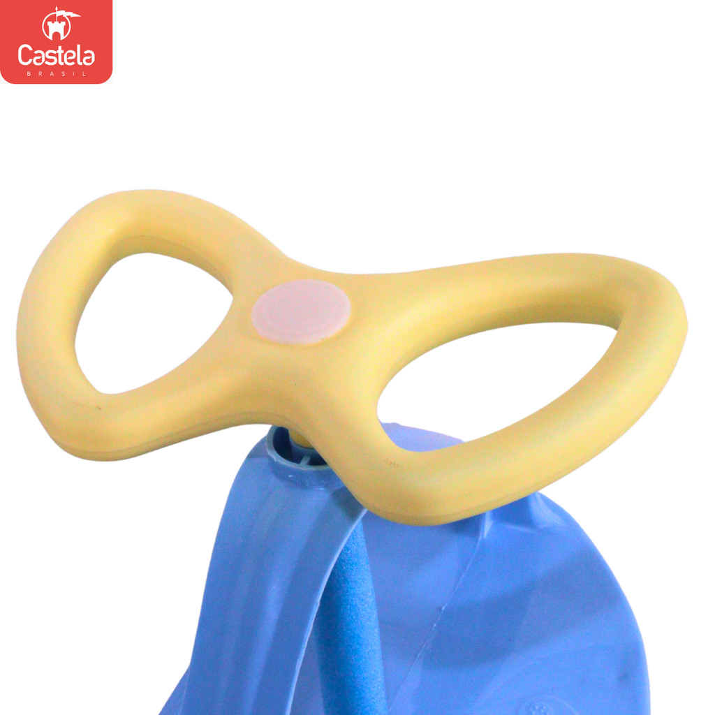 Detalhes do Carrinho Rolimã Infantil Zig Car Azul c/ Volante 360 - Castela