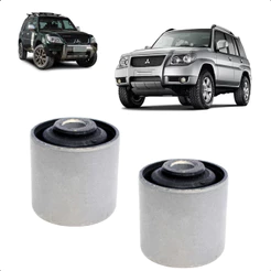 Par Bucha Braço Tensor Traseiro Pajero TR4 Pajero iO 2002 até 2015