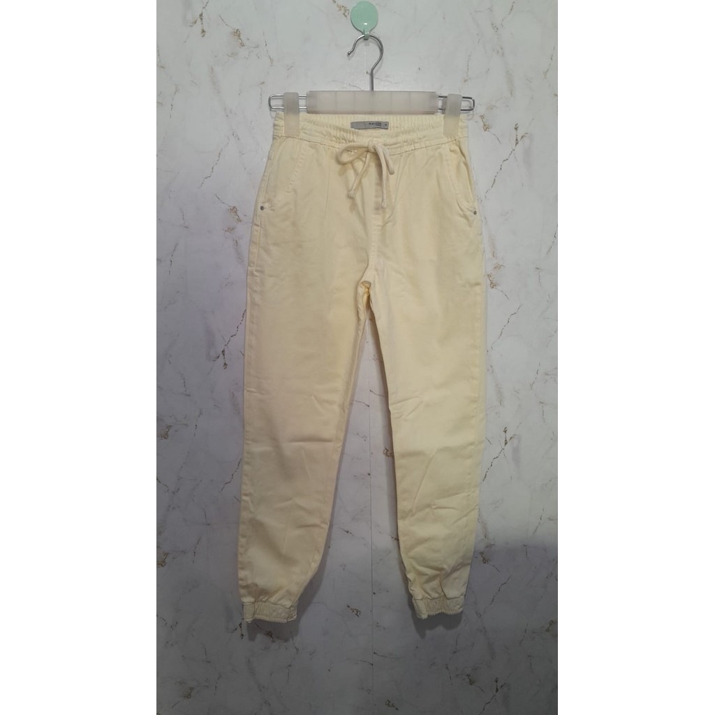 Calça Infantil Menina Jogger Cós Elástico Em Sarja Com Elastano Malwee Kids