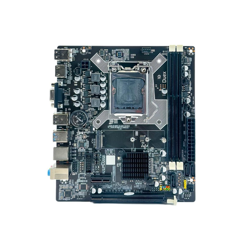 Placa Mãe Duex DXMBH81G M2, Chipset H81, Intel LGA 1150, MATX, DDR3 — imagem 2 de 2