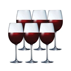 Jogo 6 Taças de Cristal Krysta Cabernet Tulipe 750ml, Taças de Cristal Vinho - Chef&Sommelier