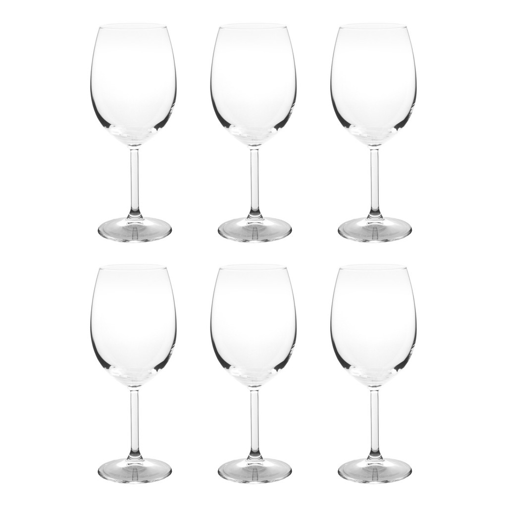 Kit 6un Taças Vidro Vinho Água Pasabahce 440ml Sideira