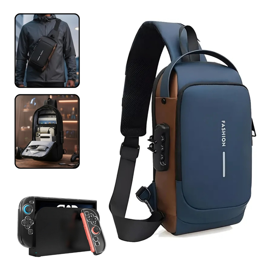 Case Bag De Ombro Confortável Para Console Steam Deck LCD e Acessórios