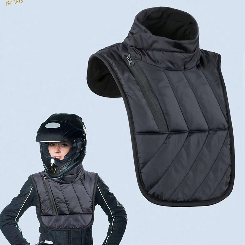 ISITAB Aquecedor De Pescoço Para Motocicleta De Inverno , Colete De Ombro Curto/Longo À Prova De Vento , Protetor De Pei