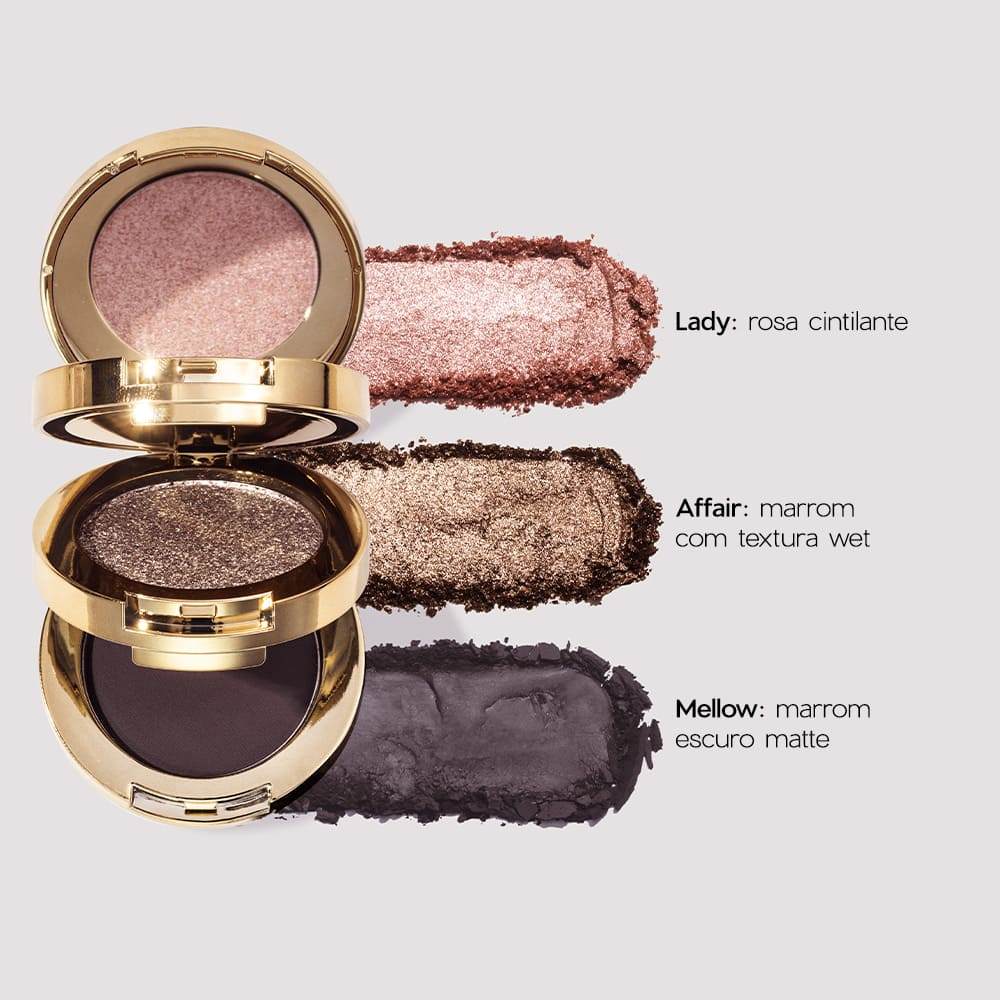Kit Trio de Sombras 3 To Go Pallete Fade + Brilho Labial + Mini Daily Makeup (3 Produtos) — imagem 2 de 2