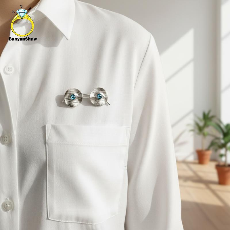 [BANY] 1 Peça Broche De Óculos Femininos Estilo Vintage Alfinete Fofo Para Festa Roupas Casuais Opção De Presente Encant