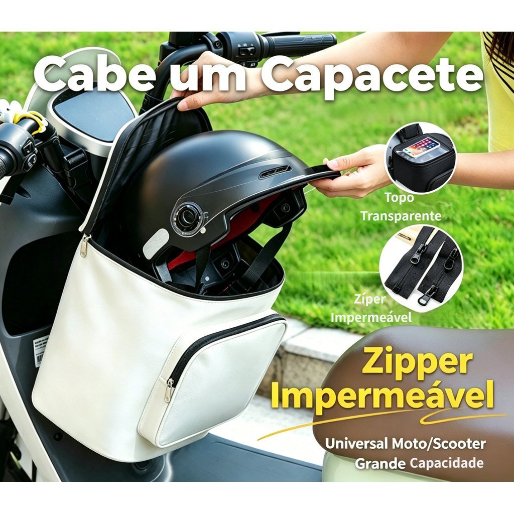 Bolsa de armazenamento frontal para Veículo Elétrico Bolsa Dianteira/Traseira Bicicleta e Moto 15.5L  Impermeável