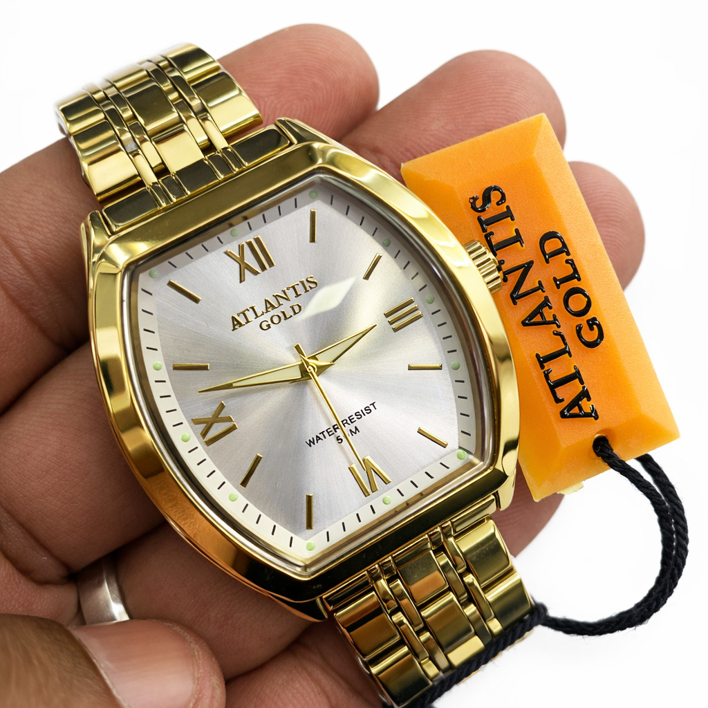 Atlantis Gold Feminino Dourado Fashion Relógio 100% A Prova D'água luxo