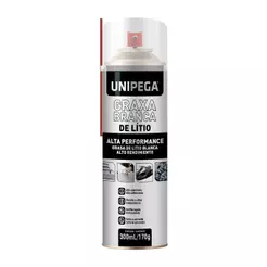 Graxa de Lítio Unipega Branca Spray 300ml/170g