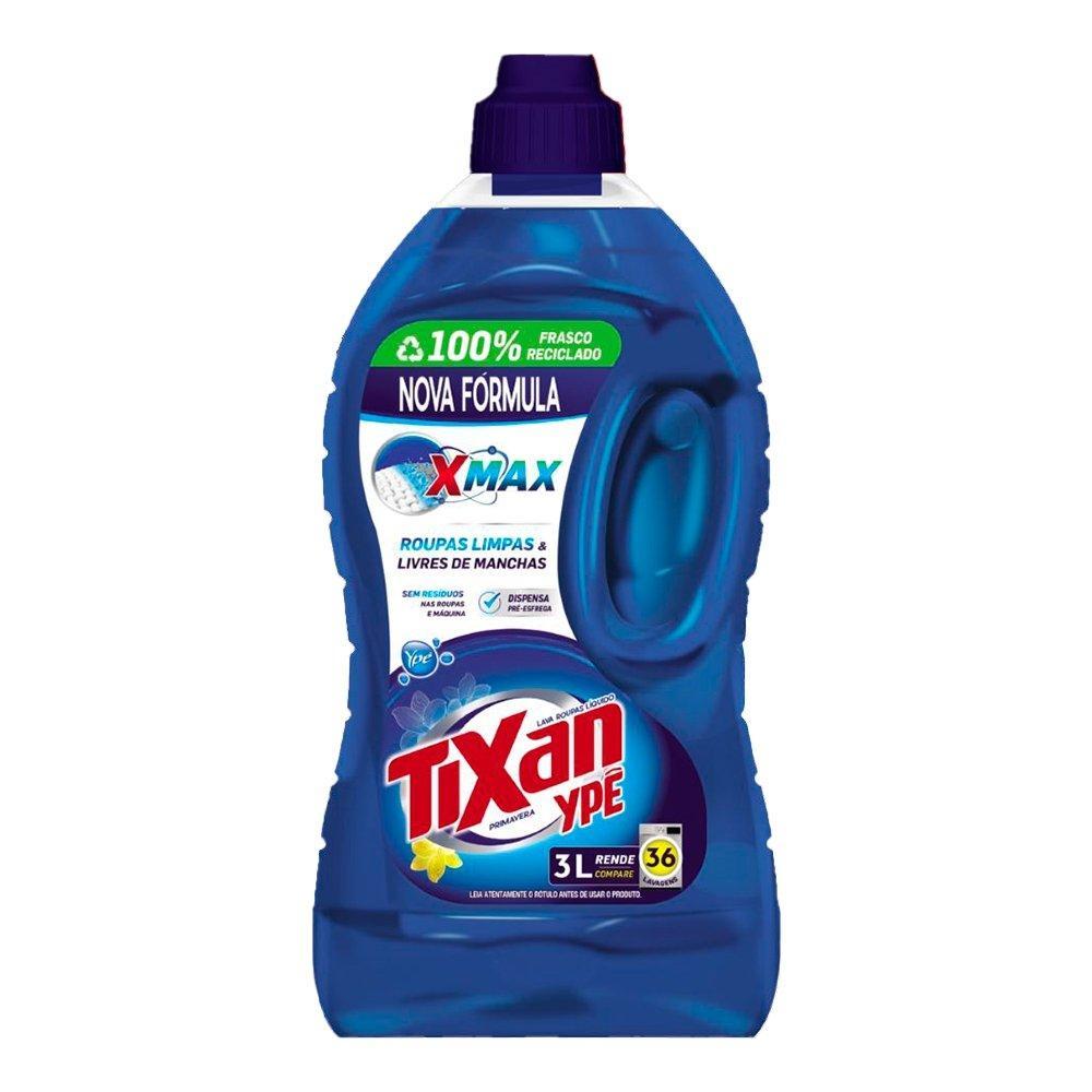 Sabão Liquido Tixan Ypê Primavera 3L - Embalagem com 4 Unidades