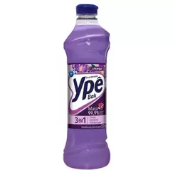 Desinfetante Ypê Bak Lavanda 500ml Embalagem com 12 Unidades