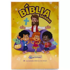 Bíblia Sagrada Três Palavrinhas | NTLH | Ilustrada Amarela