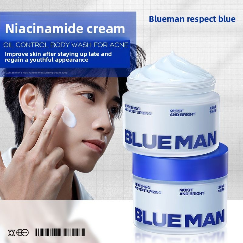 PRIME BLUE Oil control care Creme Masculino Niacinamida Ilumina O Tom Da Pele , Hidrata E Melhora VSTJ