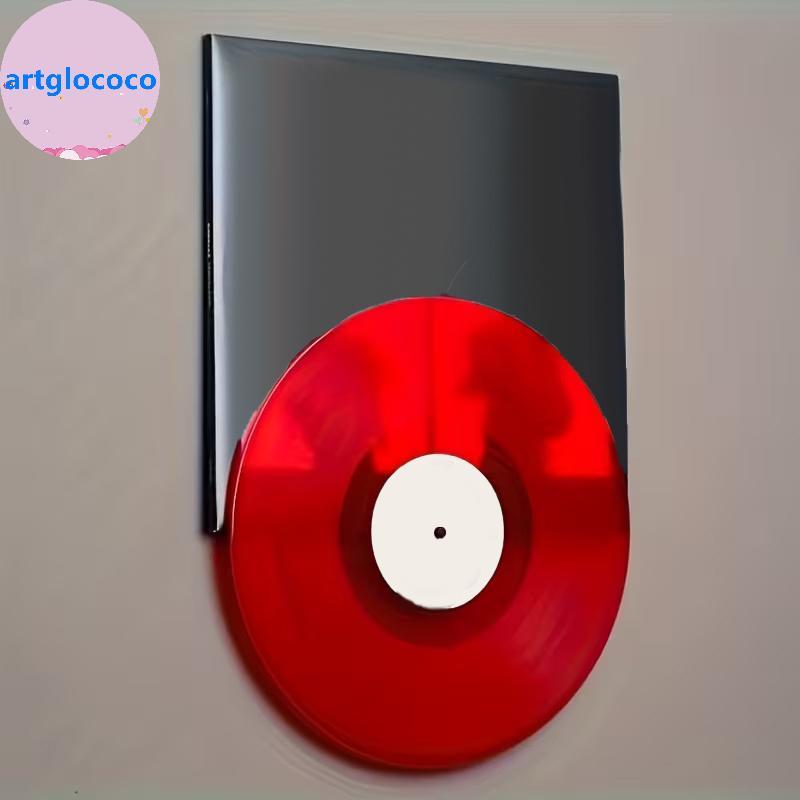 Artglococo Retro Vinil Record Display Stand Com Capa De Álbum Suporte De Parede-Para , Estúdio De Música , Decoração De