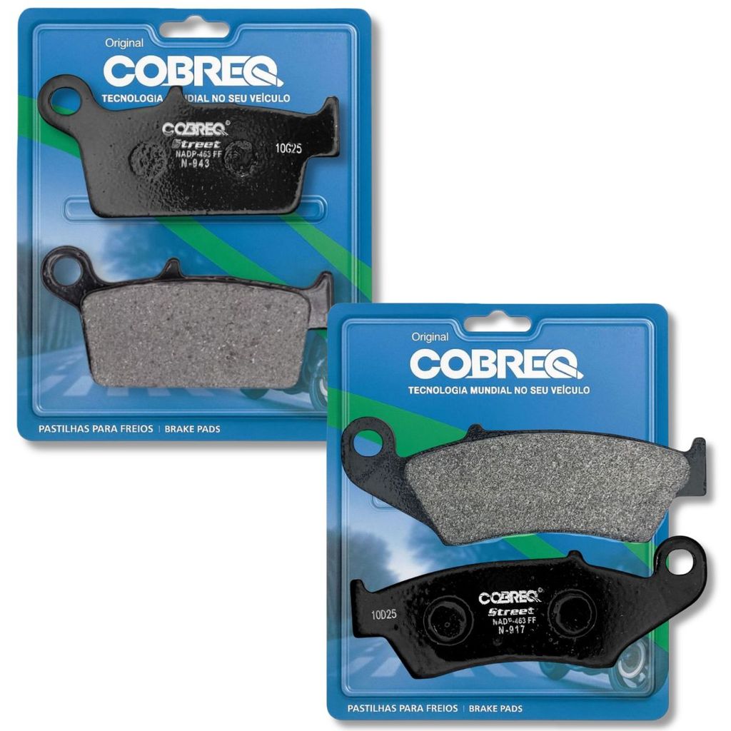 Kit Pastilhas de Freio Xre 300 Sem Abs 2009-2018 / Falcon 400 Cobreq