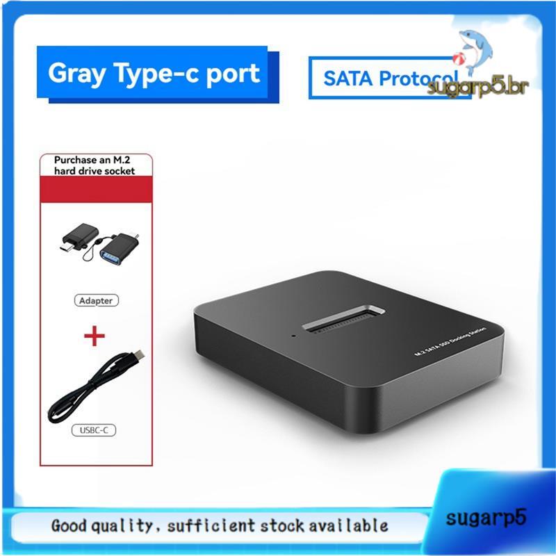 M . 2 SATA Docking Station SSD Drive Leitor Externo 10Gbps USB3.1 Gen2 Para Adaptador USB C