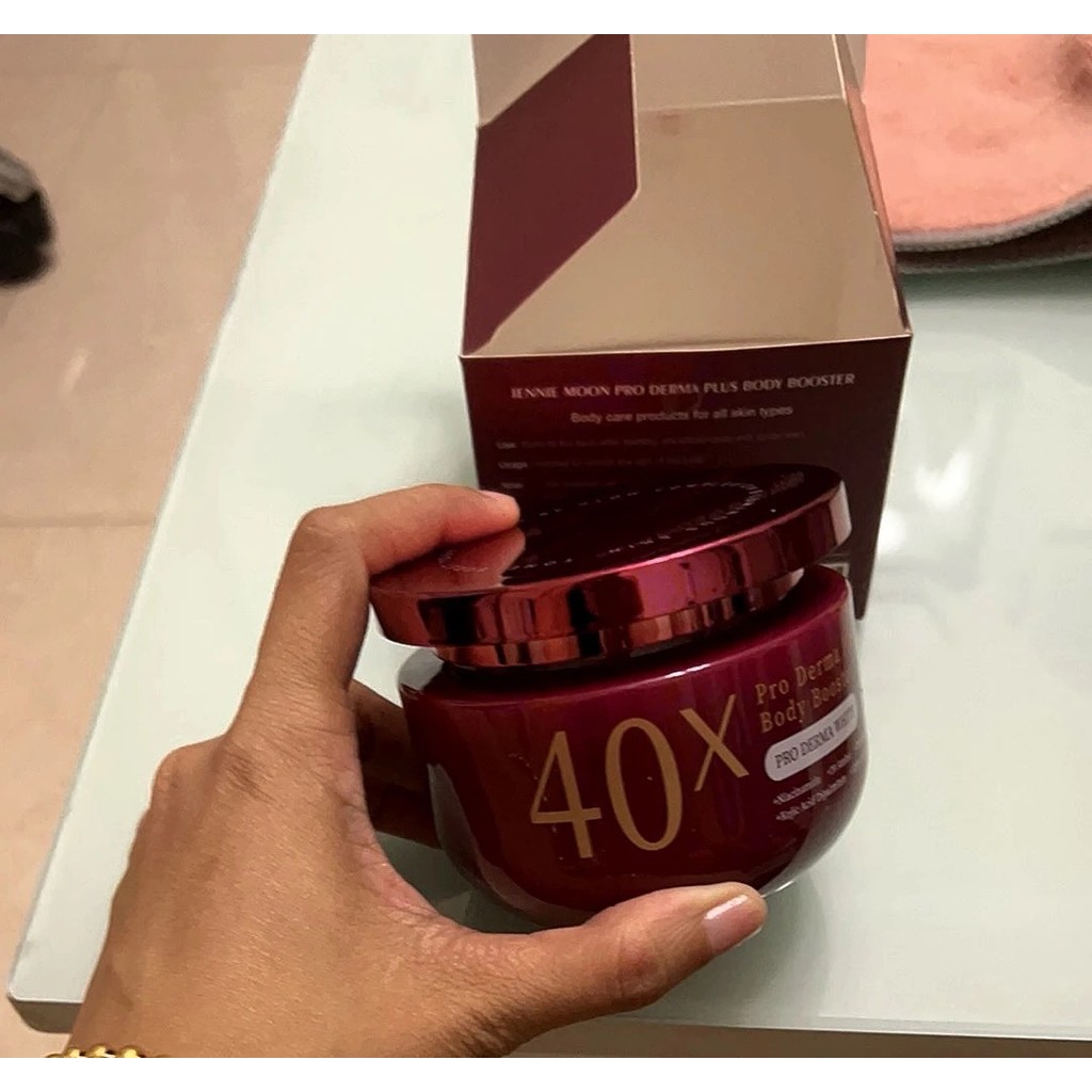 Jennie Moon 40X Pro Derma Plus Body Booster Gel Creme Clareador 250g Com Niacinamida e Glutationa Para Manchas Escuras T