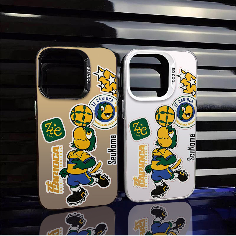 Capinha de Com nome personalizado seleção brasileira Para iPhone 13 normal 17 16 14 12 11 XR 13 Pro Max 15 Plus Case